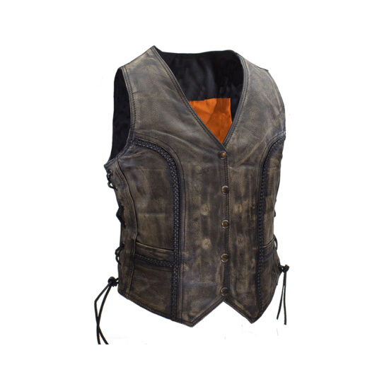 Women Leather Vests